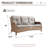 Carolina 75'' Wide Straight Wicker Patio Sofa with Cushions-93784207-93784209