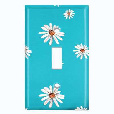 Patterned 1 - Gang Toggle Light Switch Standard Wall Plate