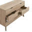 Commode horizontale en bois manufacturé à 6 tiroirs
