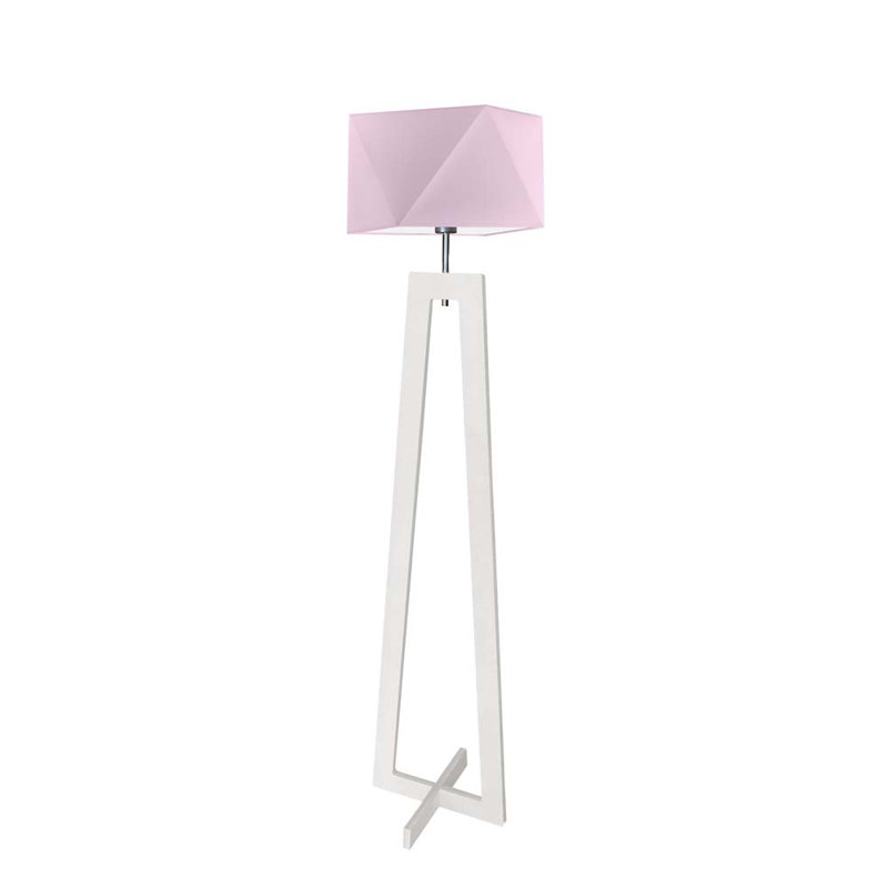 Ayaab 152cm Traditional Floor Lamp, Light Violet, White