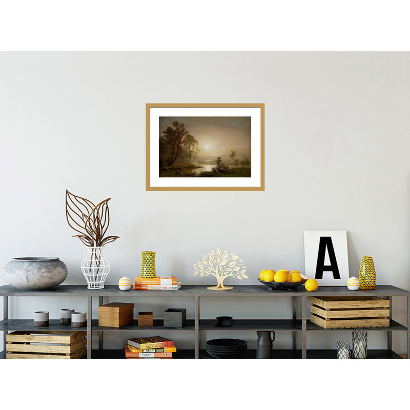 «Across the Prairie» par Albert Bierstadt - Impression numérique sur toile, H 21,7 po x l 29,5 po