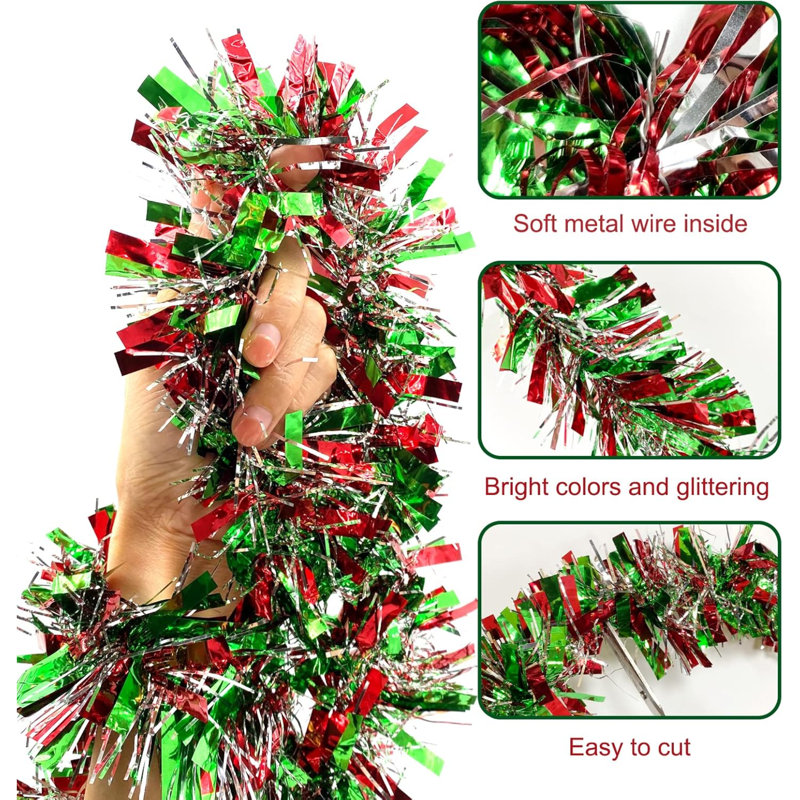 Derwen Polyvinyl Chloride (PVC) 6.65cm Tinsel