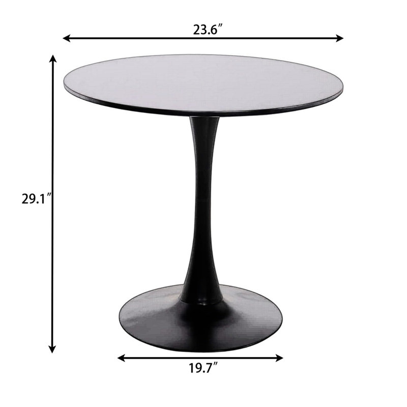 Modern Dining Table with MDF Top and Steel Base