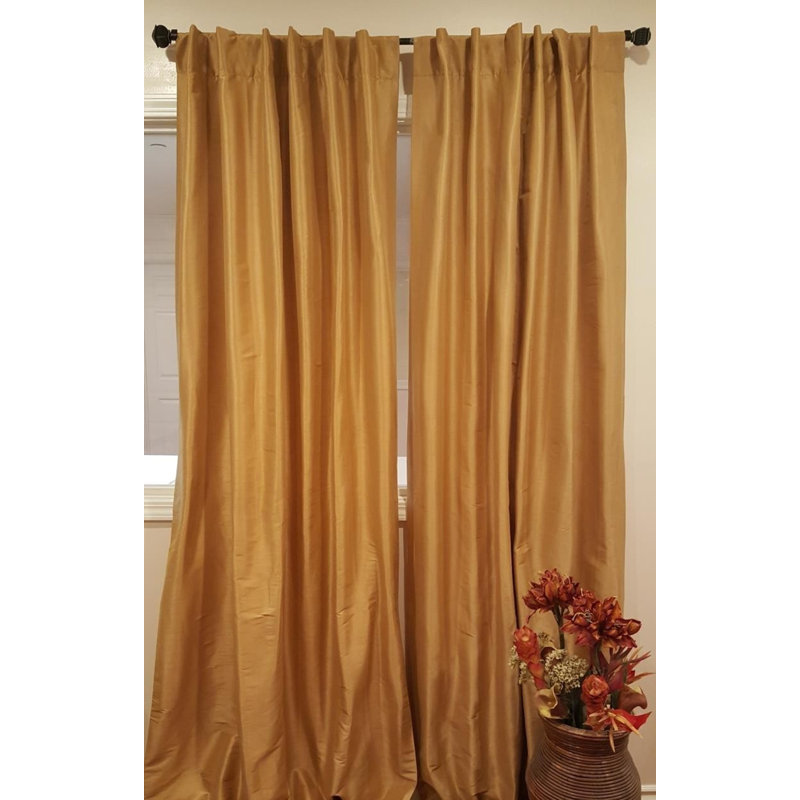 Shelburne Semi Sheer Curtain Single Panel, 50" W x 108" L, Almond