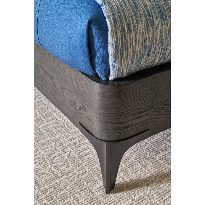 Rome Upholstered Wingback Bed