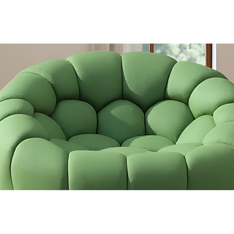 Chaise rouge Tishana, Microfibre / microsuède vert
