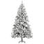 Arbre de Noël artificiel enneigé 7,5 pi avec branches réalistes