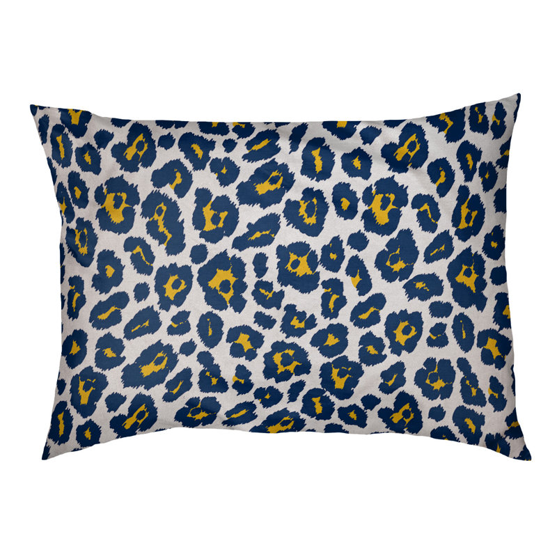 Coussin pour chien Baltimore Football, Grand (l 30 po x P 40 po x H 5 po), Blanc / or / bleu marine