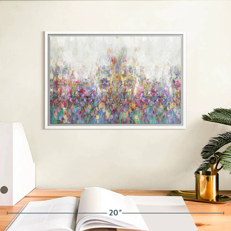 Couvert matinal, Cadre flottant blanc, 13 po x 9 po