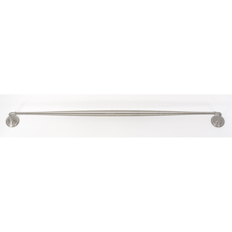 Charlies Towel Bar, Satin Nickel, 2" H x 26" L x 2.75" D