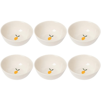 Set of 6 Bowl Petite Motif Lemon