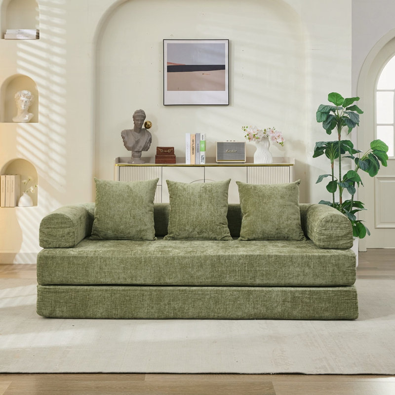 Canapé-lit pliant Boneless Comfy, Vert