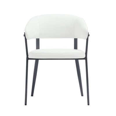 Chaise rembourrée en cuir Belle Modern