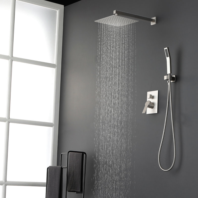 All-In-One Kit with Rough in-Valve, Brushed Nickel
