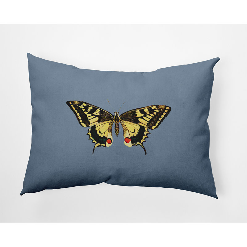  Housse et insert de coussin rectangulaire en polyester pour l'intérieur et l'extérieur, Bleu