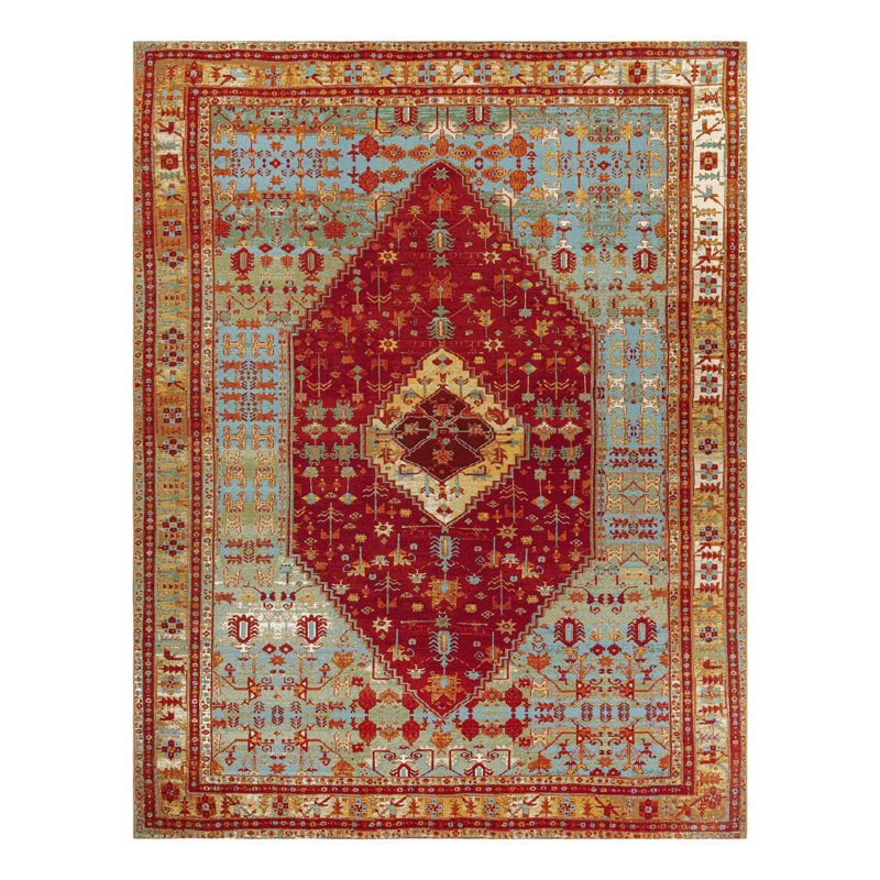 Tapis d'extérieur traditionnel, Rectangle 10 pi x 13 pi 1 po