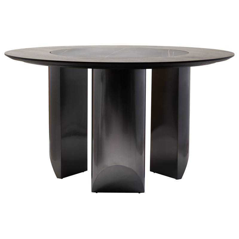 Round Metal Base Dining Table