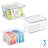 iDesign Stackable Hinged-Lid Pantry or Kitchen Storage Box - Lidded Storage Box for Organizing Cabinets and Under Sinks