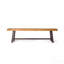 Bancs d'extérieur Carlisle, brun sablé + métal rustique (ensemble de 2)-1132466919