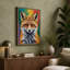 Fox And Rainbow Modern - Print-136813657-136813655