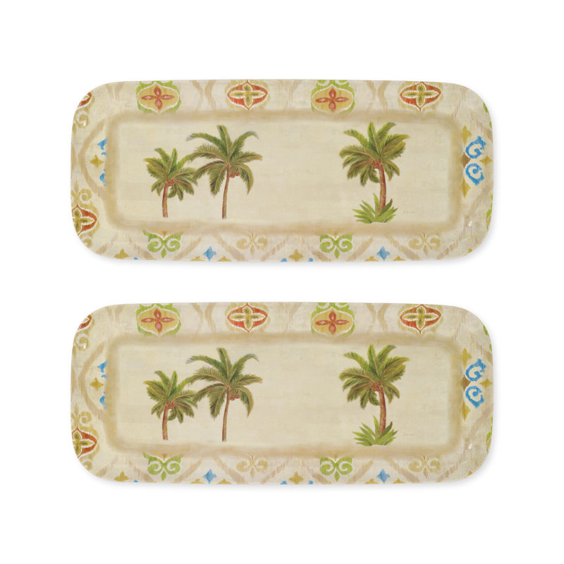 Elie Melamine Tray - Set of 2