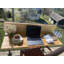 Heartwell Rectangular Metal Outdoor Balcony Table , 110cm cm W 40cm cm D