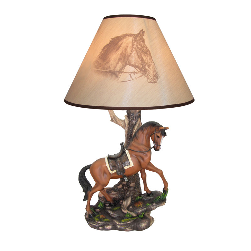 Lampe de table 20" cheval magnifique Nowlin