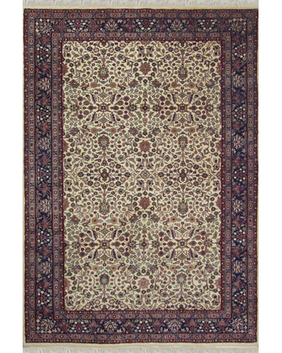 Tapis bleu noué à la main Signature Traditional, 3' x 5'