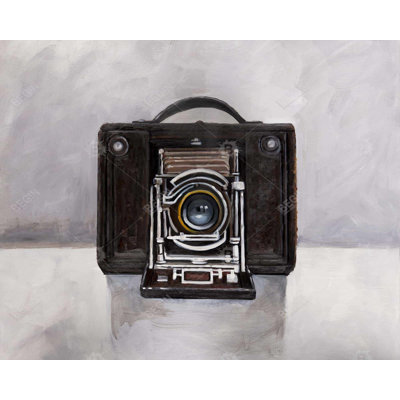 Old Camera Framed Canvas - Unique Home Decor Art Piece