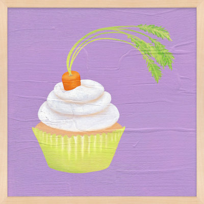 Carrot Cupcake Print by Katy Montica