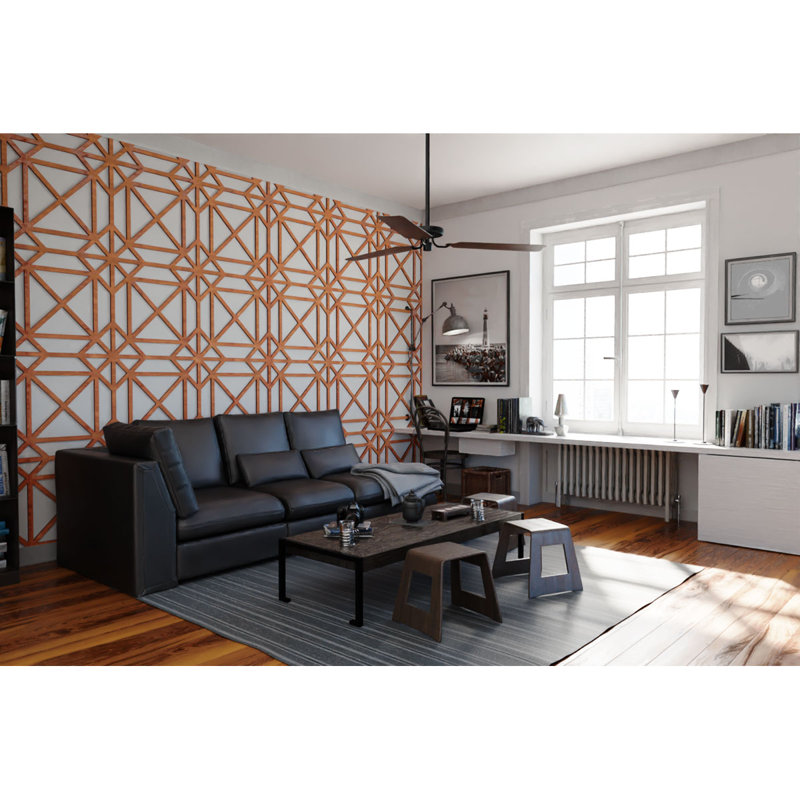 Panneaux muraux décoratifs en bois Buxton, Aulne, H 7 3/8 po x l 7 3/8 po x P 1/4 po