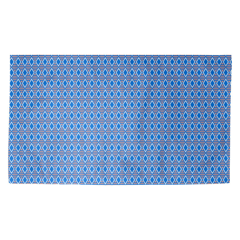 Tapis à motif géométrique diamants encre Avicia, Rectangle 2 pi 2 po x 3 pi 4 po
