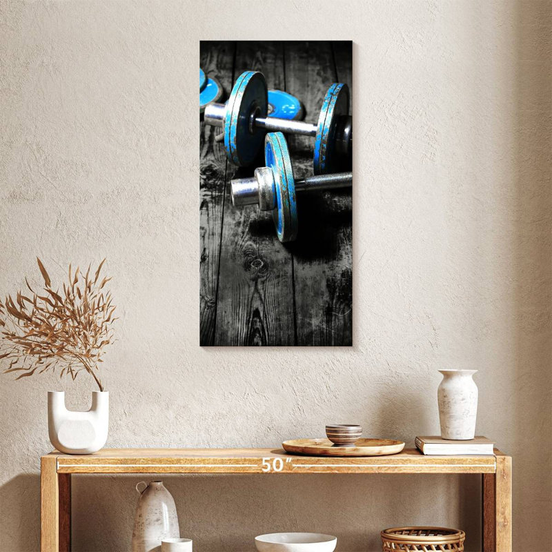 Reproduction d'art sur toile avec poids rétro, H 36 po x l 18 po x P 1,25 po