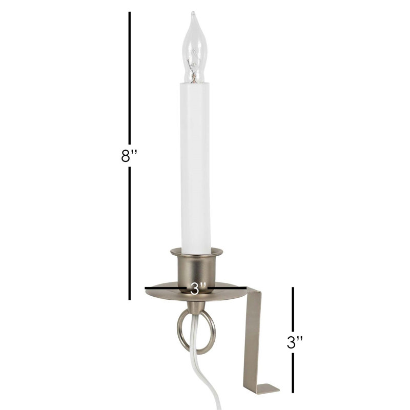 Flameless Plastic Flameless Candle, White