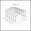Abri pour deux voitures de luxe Gazebo Penguin 6 m x 6 m - Blanc