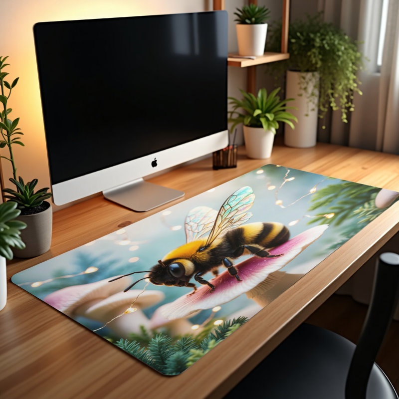 Polyester Desk Pad, 31.5x15.5