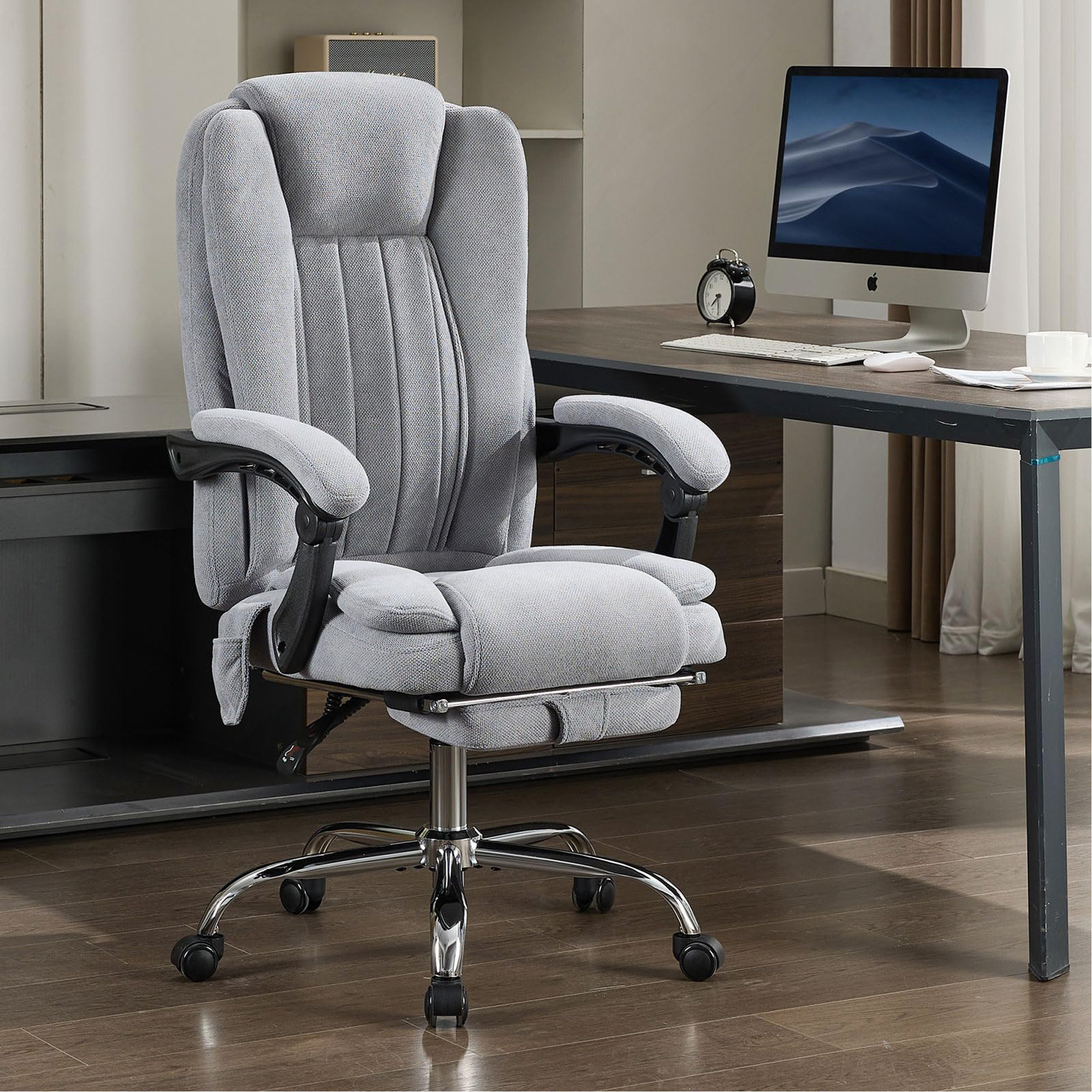 home office computer desk massage chair executive ergonomic heated vibrating Vinsetto 6 Point Vibrating Massage Office Chair with Lumbar Heat