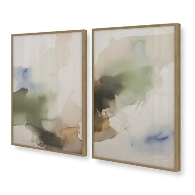 Tranquil Earth Reverie Set of 2 Prints ,