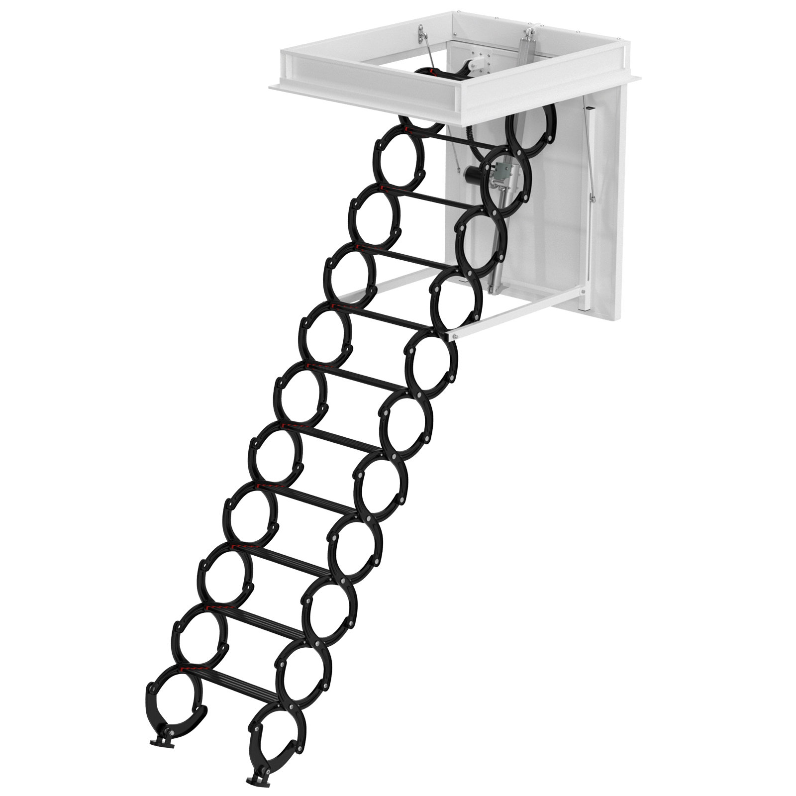 Bruce&Shark 11 Step Aluminum Attic Ladder Wayfair Canada