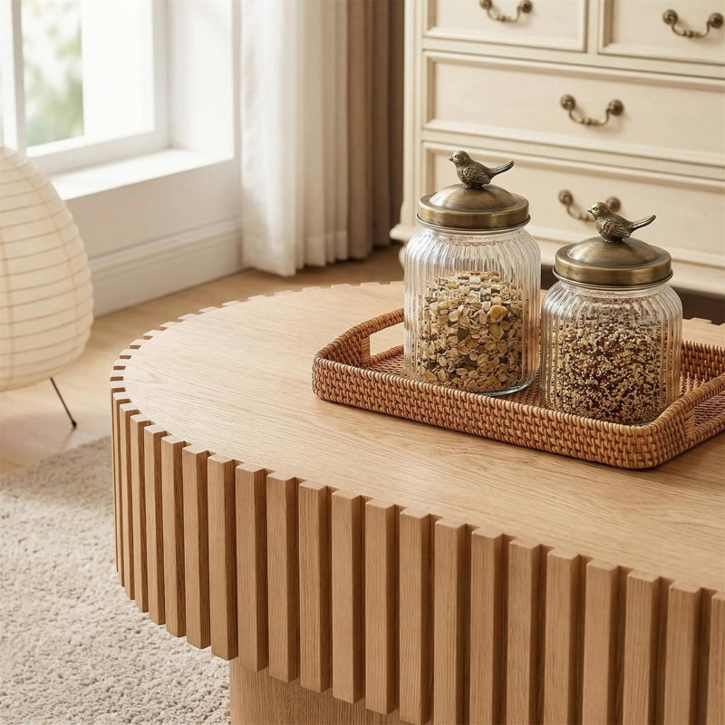 Table basse ovale