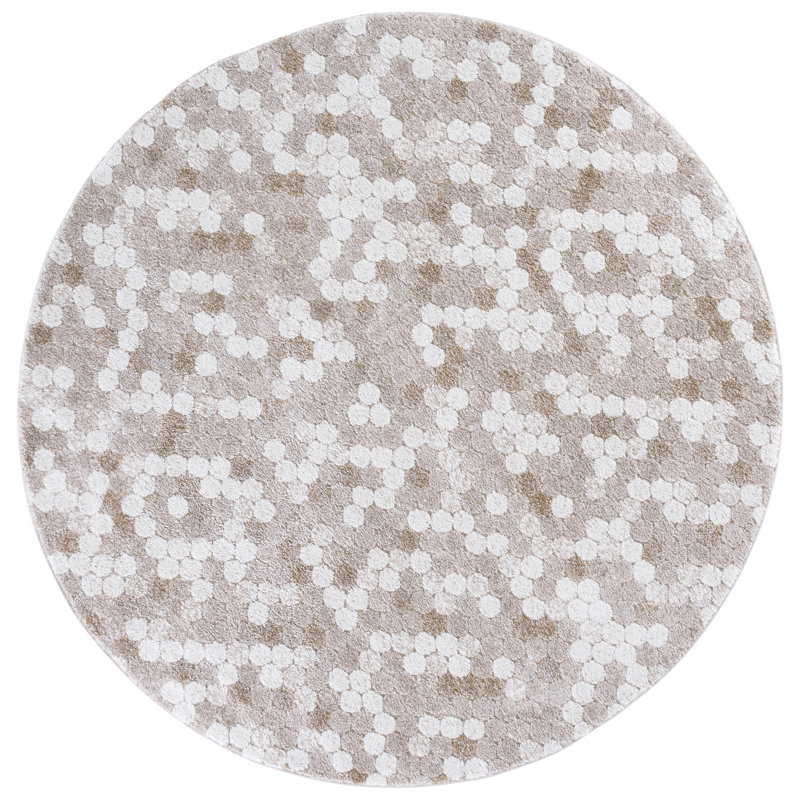 Northport Performance Abstract Rug, Round 6'7"