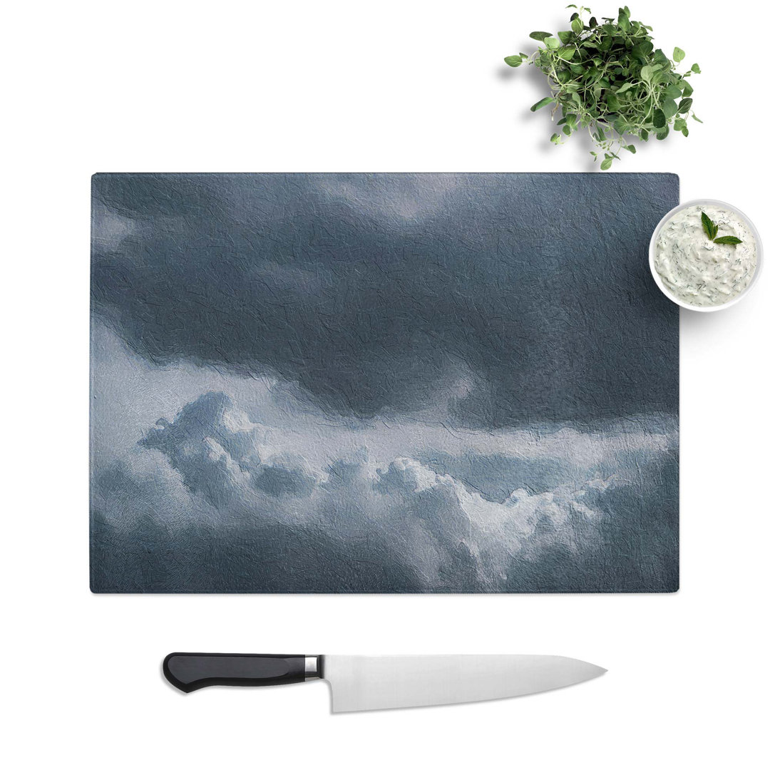 Tempered Glass the Mood of the Clouds by Chopping Board