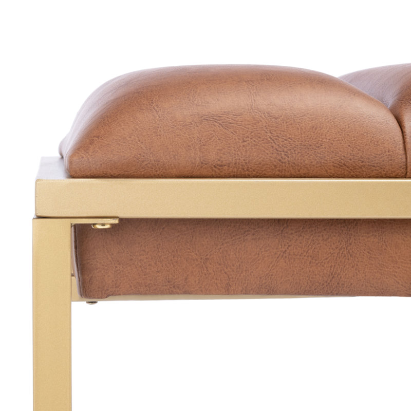 Banc rembourré Andy, Brun