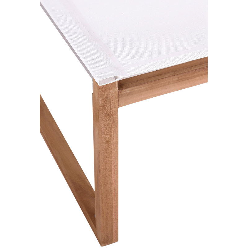 Tulum Rilo Patio Dining Side Chair, White