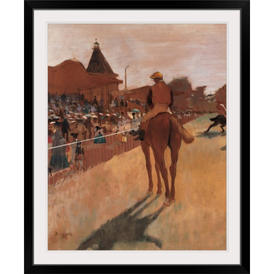 Edgar Degas " Racehorses In Front Of The Tribunes, Ca. 1866-1868. Musee D " by Edgar Degas