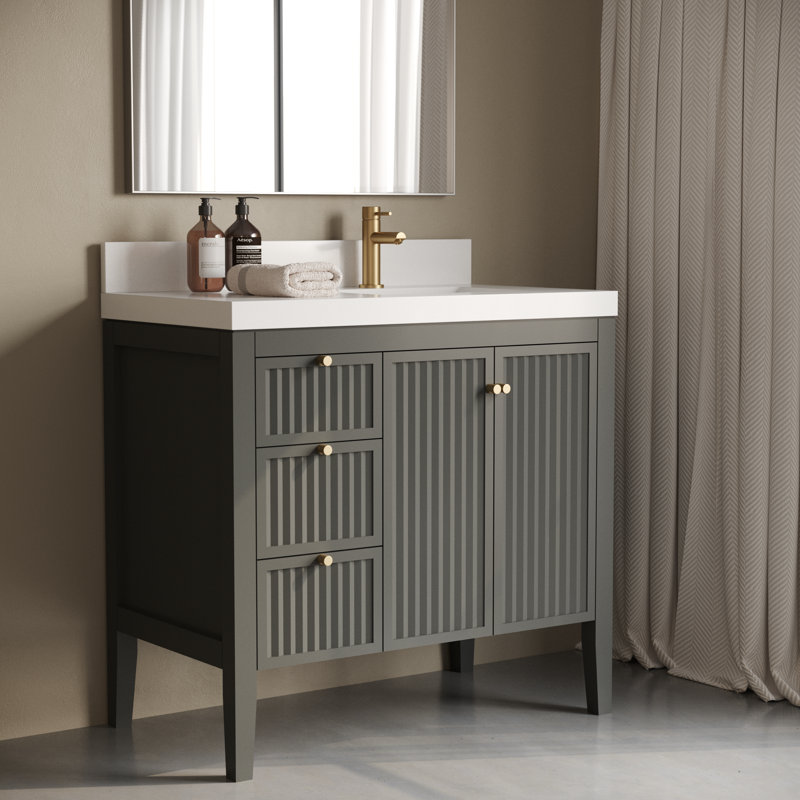 36in Single Vanity, Gray