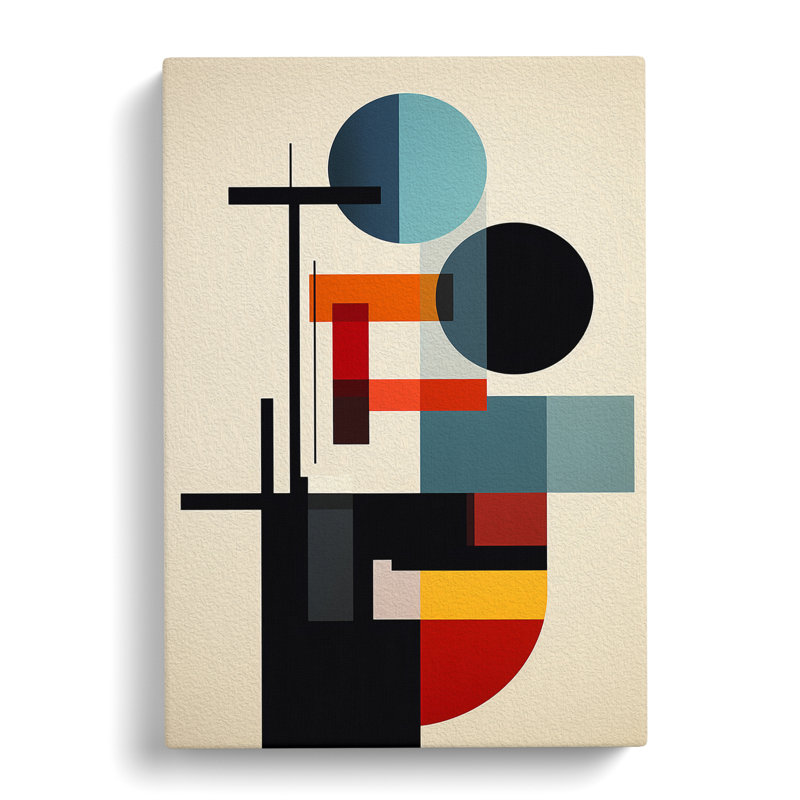 Bauhaus Minimalism - No Frame Print, 76cm H x 50cm W x 3cm D