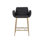 Upholstered Bar Stool with Metal Frame