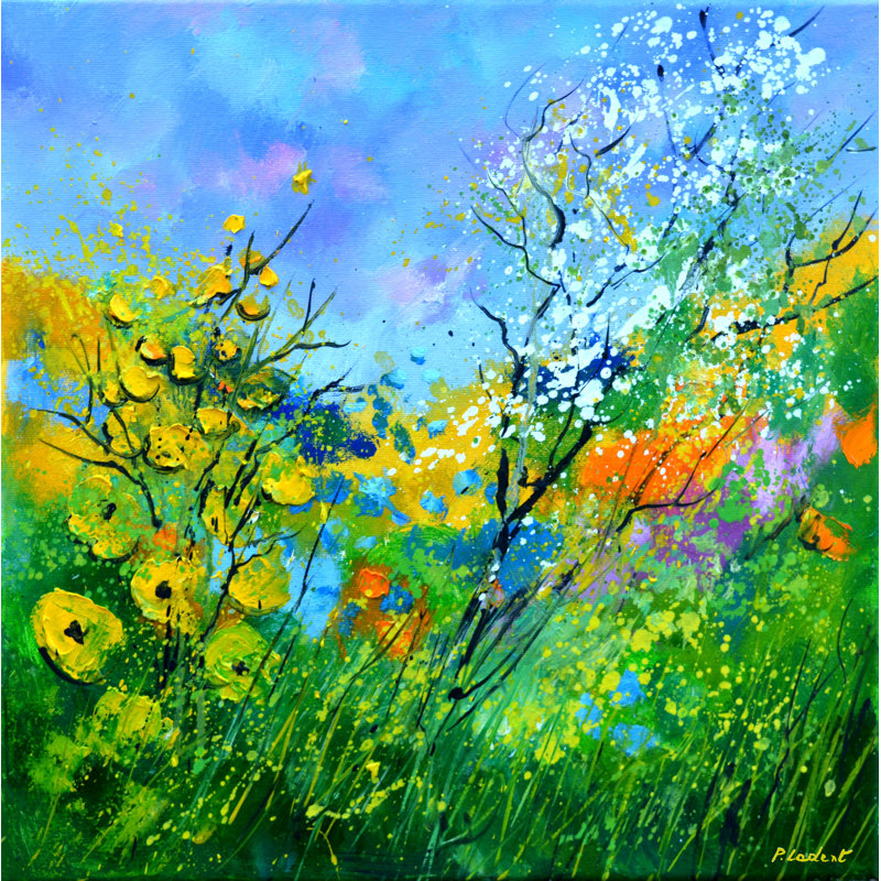 Summer Flowers 2 Print by Pol Ledent, 17.25" H x 21.25" W x 0.875" D