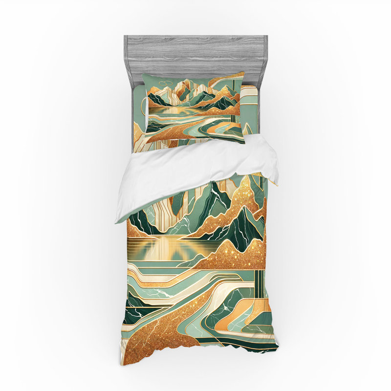 Polyester Not Solid Colour Duvet Cover, Twin Extra Long Duvet Cover + 2 Additional Pieces